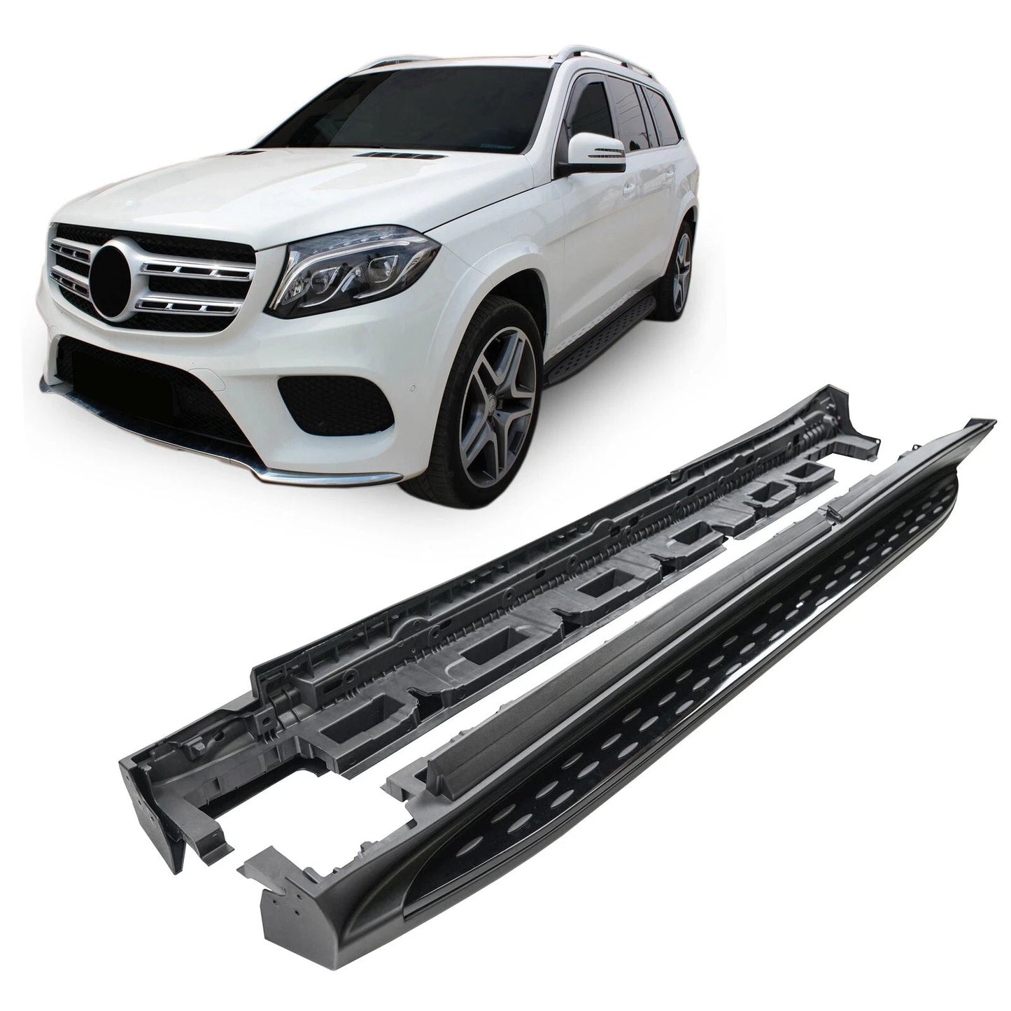 🔥ART.8514 PEDANE LATERALE SOTTOPORTA PER MERCEDES GL X166 2013-2019 NERO🔥