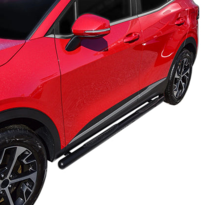 🔥ART.8554 BARRE LATERALI PEDANE INOX KIA SPORTATE NQ5 DAL 2022 NERO🔥