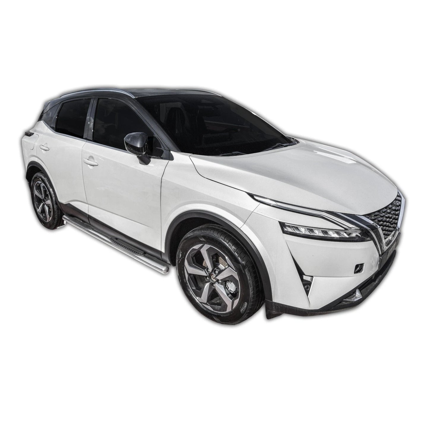 🔥ART.8562 BARRE LATERALI PEDANE INOX ADATTO PER NISSAN QASHQAI J12 DAL 2021🔥