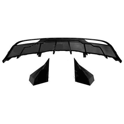 🔥ART.8616 DIFFUSORE POSTERIORE PER TESLA MODEL 3 KIT CORPO NERO LUCIDO 23+🔥