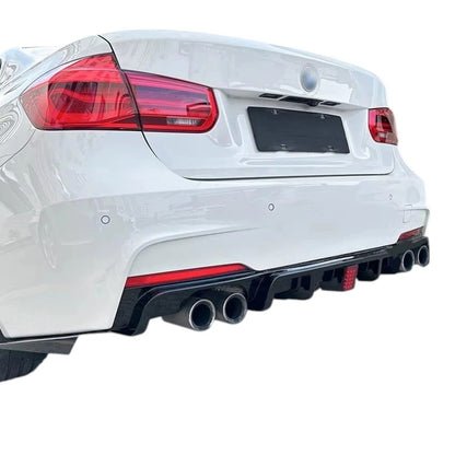 🔥ART.8622 DIFFUSORE POSTERIRE NERO LUCIDO  PER BMW 3 F30 F31 QUAD CON LED🔥