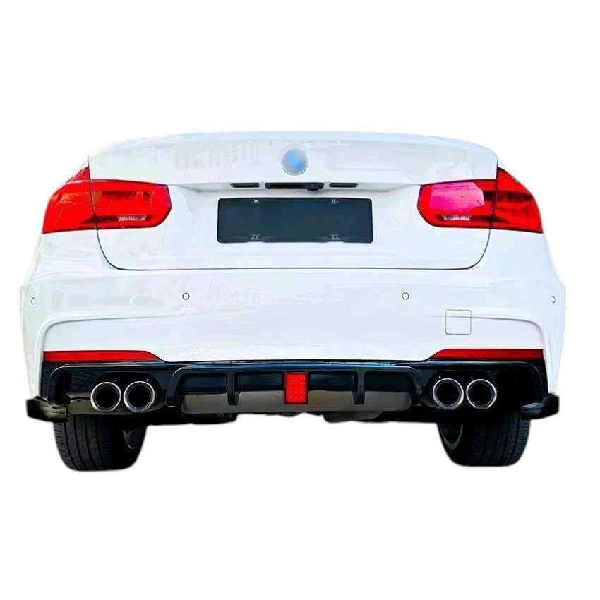 🔥ART.8622 DIFFUSORE POSTERIRE NERO LUCIDO  PER BMW 3 F30 F31 QUAD CON LED🔥