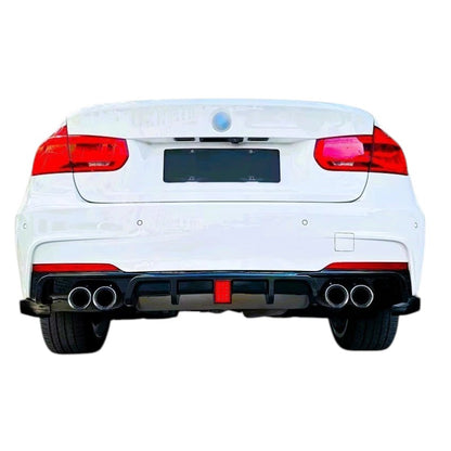 🔥ART.8622 DIFFUSORE POSTERIRE NERO LUCIDO  PER BMW 3 F30 F31 QUAD CON LED🔥