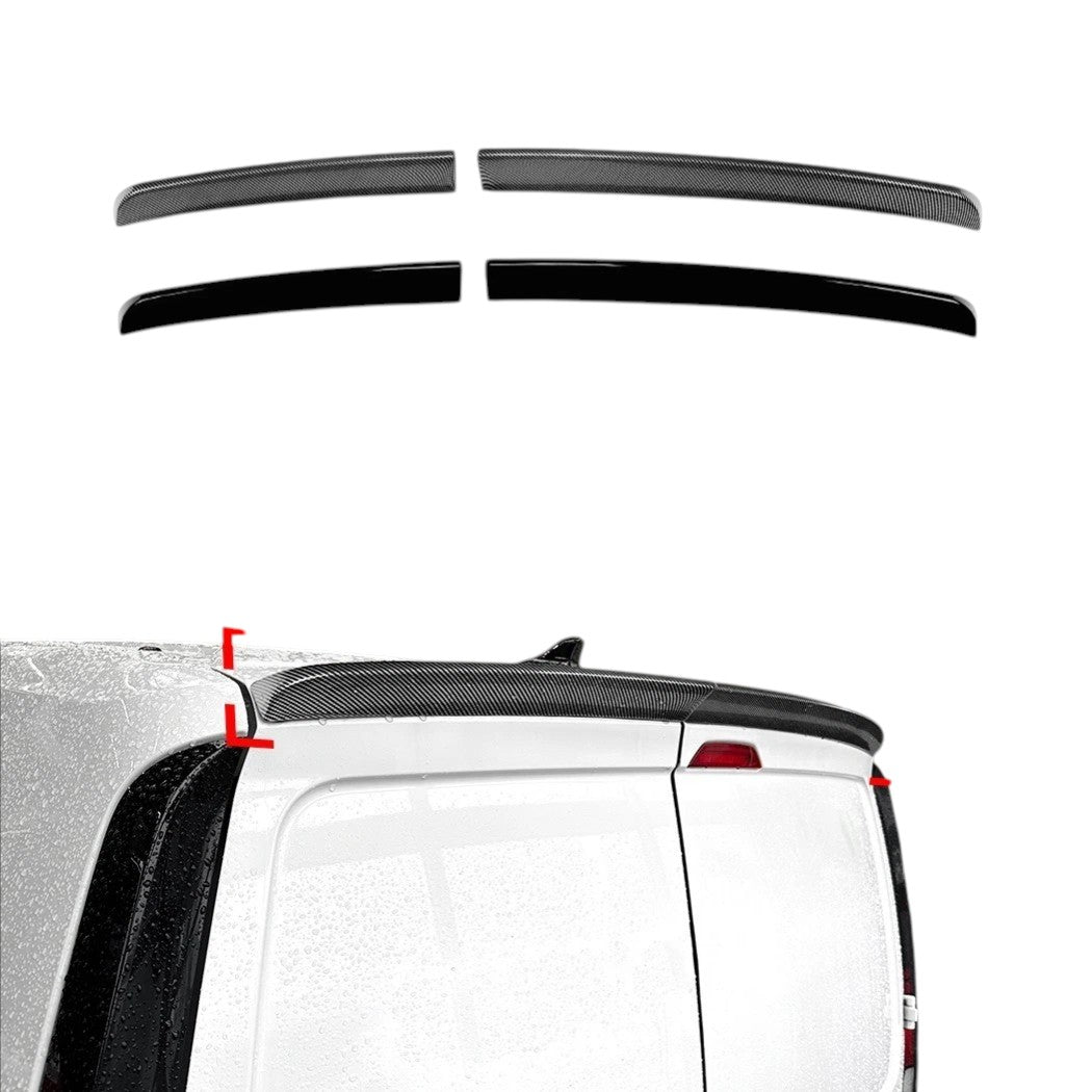 🔥ART.8627 KIT SPOILER TETTO DOPPIA PORTA FIENILE FIBRA DI CARBONIP VW CADDY🔥