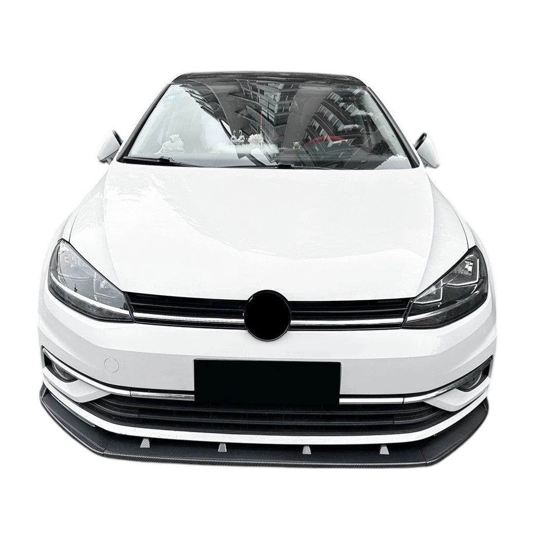 🔥ART.8637 SPLITTER ANTERIORE NERO LUCIDO PER VW GOLF MK7.5 R GTD GTI TSI TDI 🔥