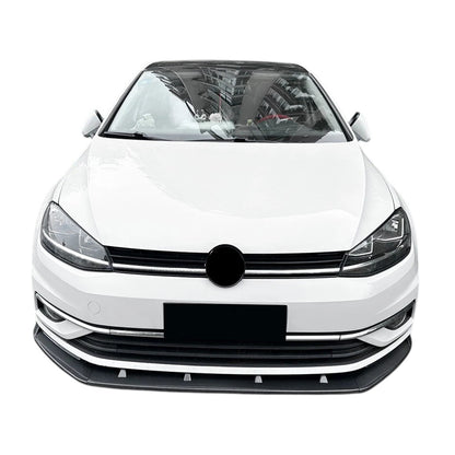 🔥ART.8637 SPLITTER ANTERIORE NERO LUCIDO PER VW GOLF MK7.5 R GTD GTI TSI TDI 🔥