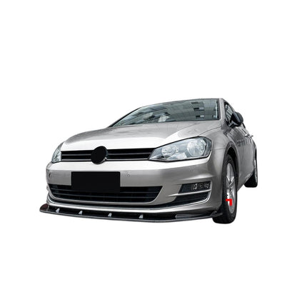 🔥ART.8640 SPLITTER ANTERIORE NERO LUCIDO VW GOLF MK7 R GTD GTI TSI TDI 13-16🔥