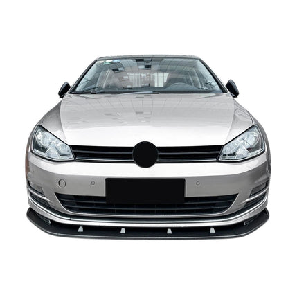 🔥ART.8640 SPLITTER ANTERIORE NERO LUCIDO VW GOLF MK7 R GTD GTI TSI TDI 13-16🔥