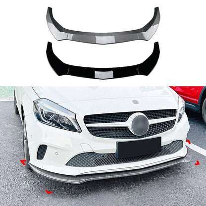 🔥ART.8646 SPLITTER PER MERCEDES CLASSE A W176 NERO LUCIDO  NON AMG-LINE 16-18