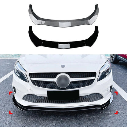 🔥ART.8646 SPLITTER PER MERCEDES CLASSE A W176 NERO LUCIDO  NON AMG-LINE 16-18
