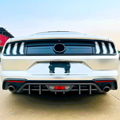 🔥ART.8647 DIFFUSORE POSTERIORE PER FORD MUSTANG MK6.5 CORPO NERO LUCIDO 18-23🔥