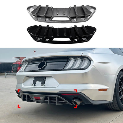 🔥ART.8647 DIFFUSORE POSTERIORE PER FORD MUSTANG MK6.5 CORPO NERO LUCIDO 18-23🔥