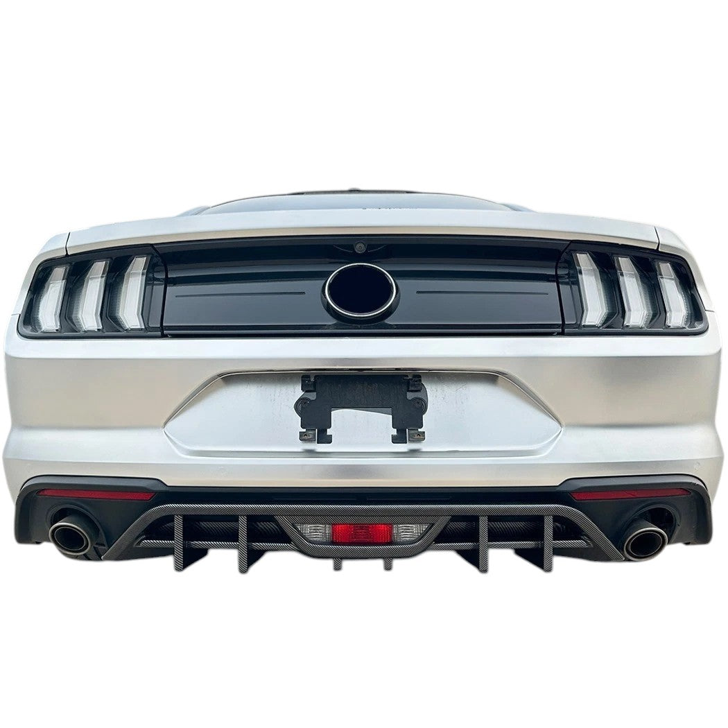 🔥ART.8647 DIFFUSORE POSTERIORE PER FORD MUSTANG MK6.5 CORPO NERO LUCIDO 18-23🔥