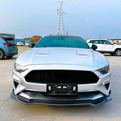 🔥ART.8649 SPLITTER ANTERIORE PER FORD MUSTANG MK6.5 NERO LUCIDO 18-23🔥