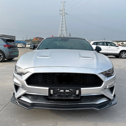 🔥ART.8649 SPLITTER ANTERIORE PER FORD MUSTANG MK6.5 NERO LUCIDO 18-23🔥