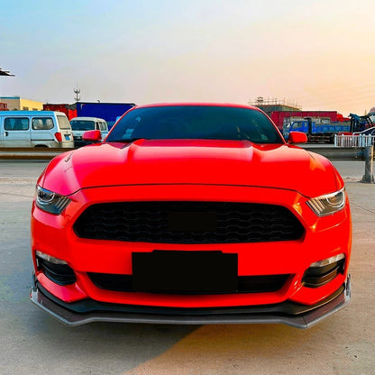 🔥ART.8650 SPLITTER ANTERIORE PER FORD MUSTANG MK6 NERO LUCIDO 15-17🔥