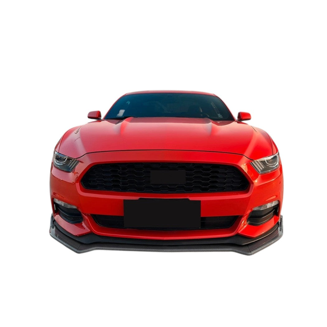 🔥ART.8650 SPLITTER ANTERIORE PER FORD MUSTANG MK6 NERO LUCIDO 15-17🔥