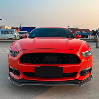🔥ART.8650 SPLITTER ANTERIORE PER FORD MUSTANG MK6 NERO LUCIDO 15-17🔥