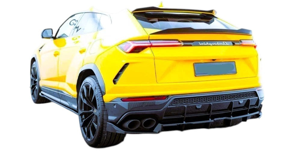 🔥ART.8651 SPOILER TETTO POSTERIORE PER LAMBORGHINI URUS NERO LUCIDO 18+🔥