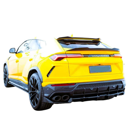 🔥ART.8651 SPOILER TETTO POSTERIORE PER LAMBORGHINI URUS NERO LUCIDO 18+🔥