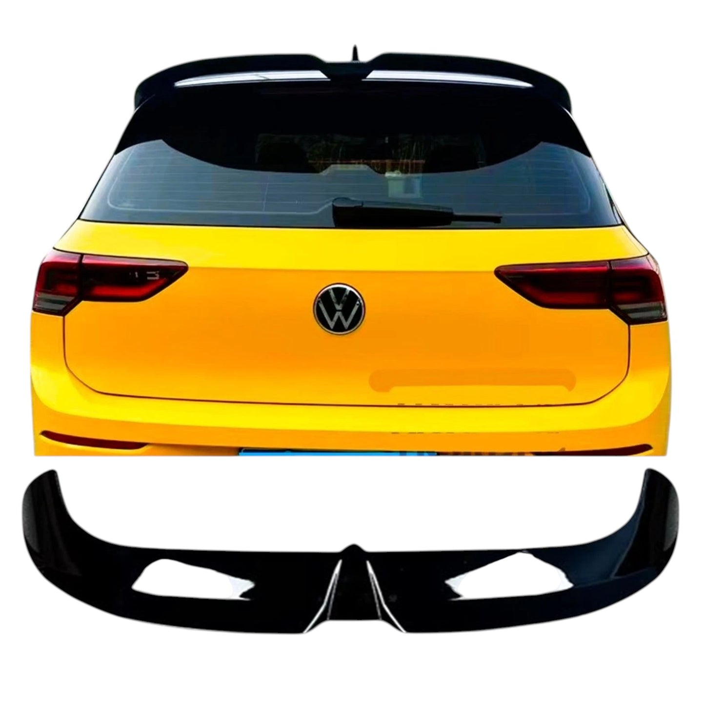 🔥ART.8652 SPOILER POSTERIORE NERO LUCIDO VW Golf MK8 R GTD GTI OETTINGER STYL🔥