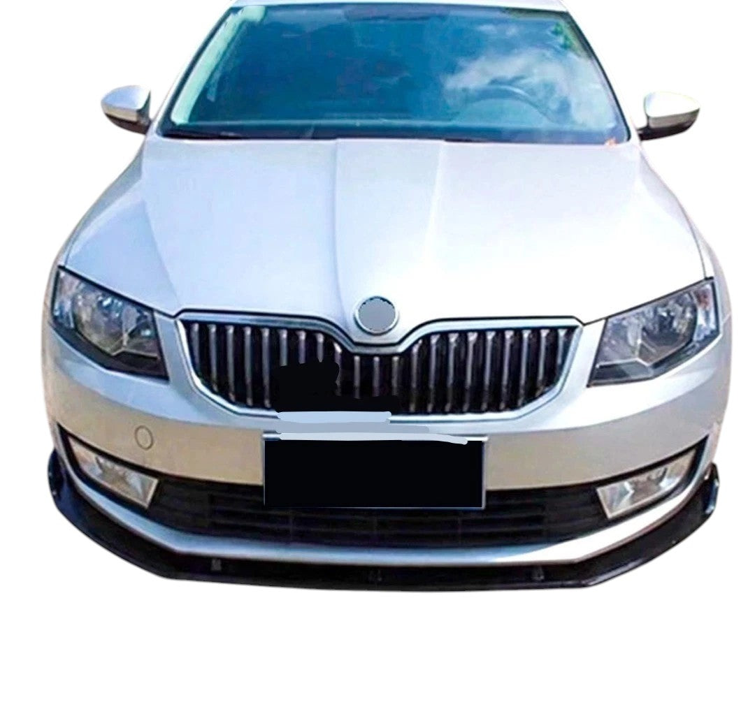 🔥ART.8653 SPLITTER ANTERIORE ADATTO PER SKODA OctaviaNERO LUCIDO 14-18🔥