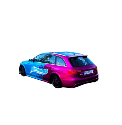 🔥ART.8658 SPOILER STIVALE PER AUDI A4 B8 AVANT NERO LUCIDO ALA CENTRALE 8-16🔥