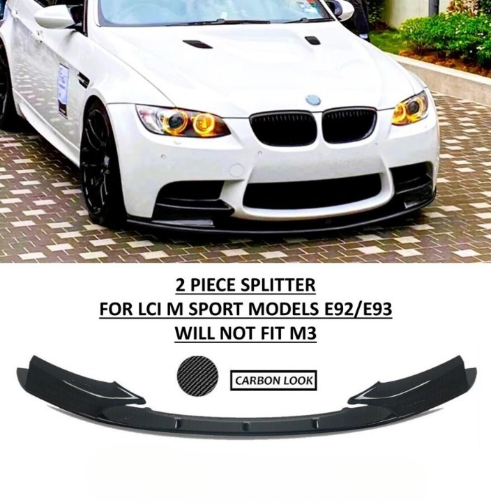 🔥ART.8665 SPLITTER PER BMW 3 E92 E93 LCI FIBRA DI CARBONIO M SPORT 08-12🔥