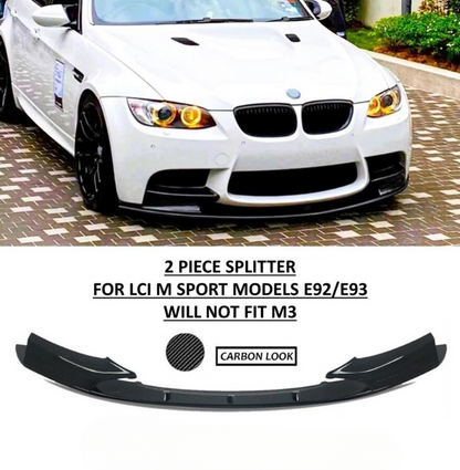 🔥ART.8665 SPLITTER PER BMW 3 E92 E93 LCI FIBRA DI CARBONIO M SPORT 08-12🔥