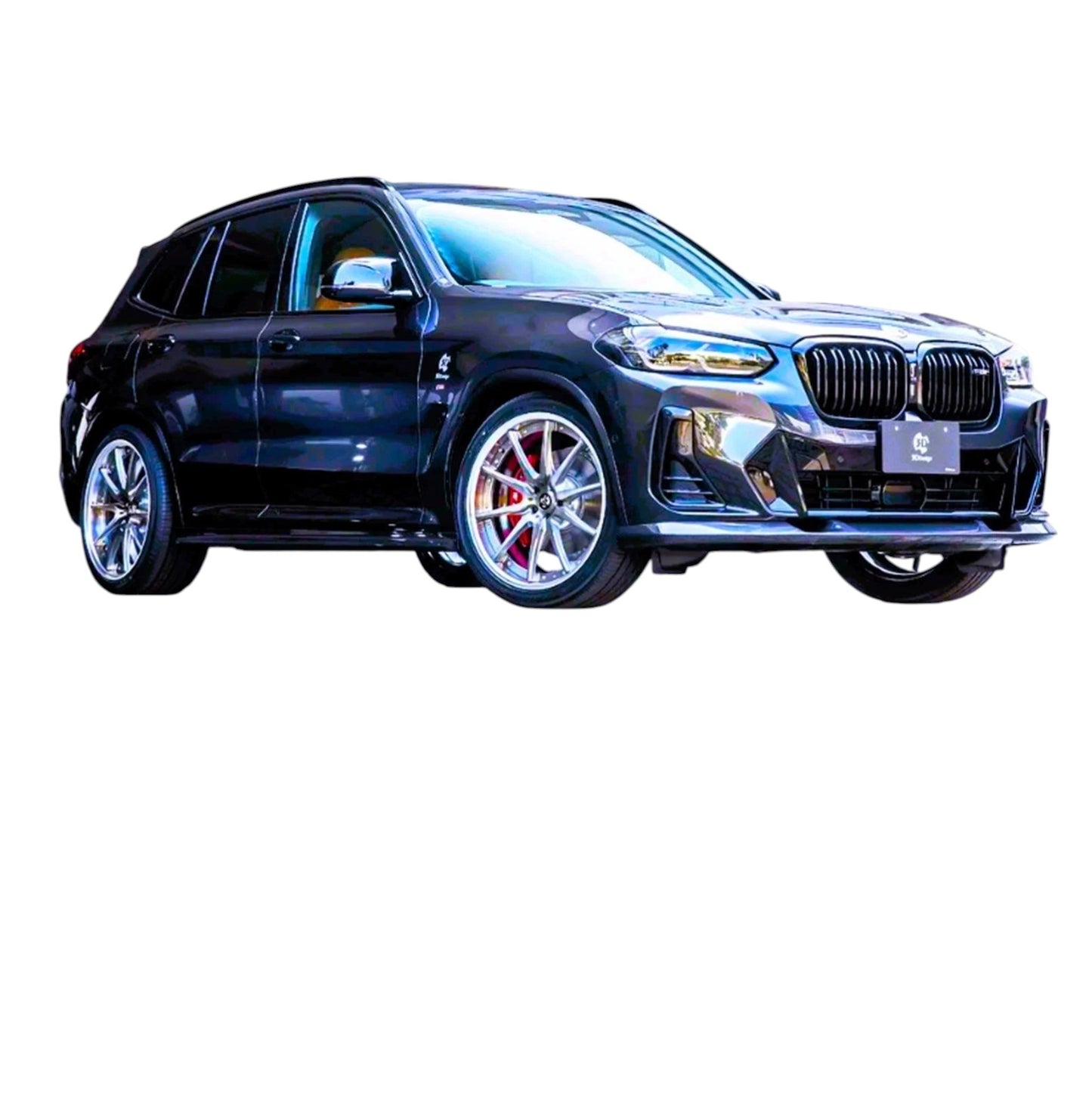 🔥ART.8672 PER BMW X3 G01 NERO LUCIDO GONEE LATERALI ESTENSIONI SDOPPIATORE 🔥