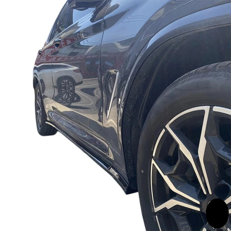 🔥ART.8672 PER BMW X3 G01 NERO LUCIDO GONEE LATERALI ESTENSIONI SDOPPIATORE 🔥