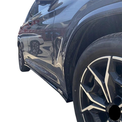 🔥ART.8672 PER BMW X3 G01 NERO LUCIDO GONEE LATERALI ESTENSIONI SDOPPIATORE 🔥
