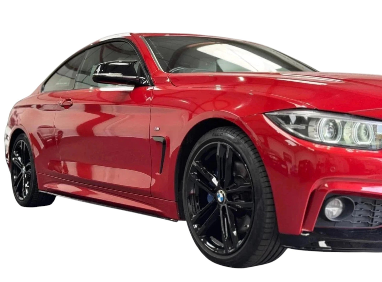 🔥ART.8676 GONNE LATERALI PER BMW SERIE 4 F32 F33 F36 NERO LUCIDO ESTENSIONI🔥