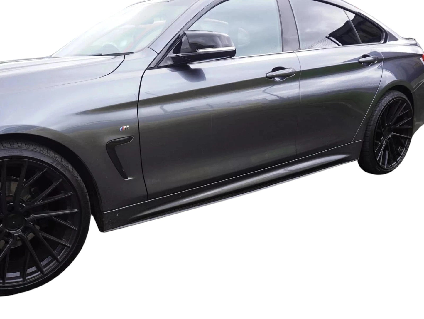 🔥ART.8676 GONNE LATERALI PER BMW SERIE 4 F32 F33 F36 NERO LUCIDO ESTENSIONI🔥