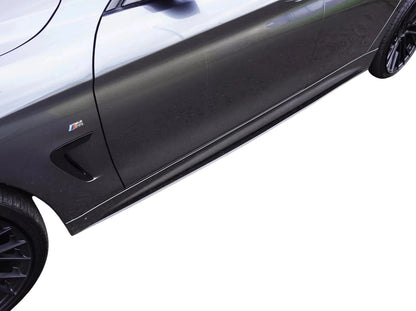 🔥ART.8676 GONNE LATERALI PER BMW SERIE 4 F32 F33 F36 NERO LUCIDO ESTENSIONI🔥