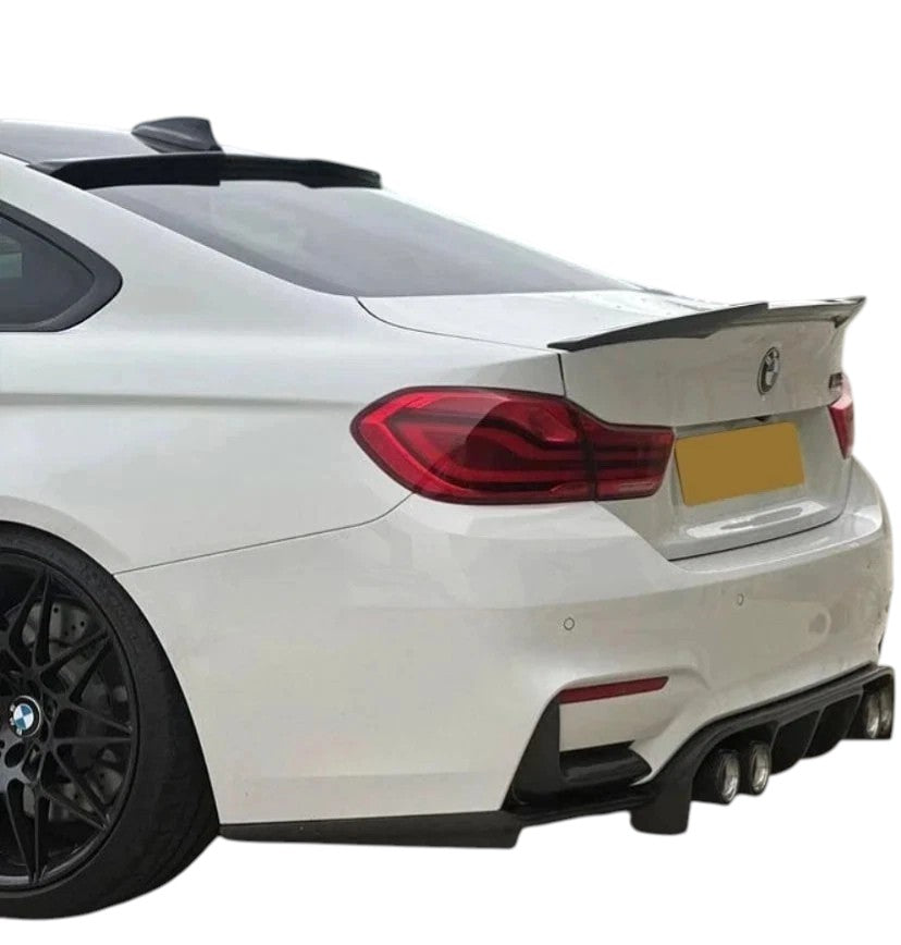 🔥ART.8678 SPOILER FINESTRA BMW SERIE 4 M4 F32 NERO LUCIDO ALA LABBRO 13-20🔥