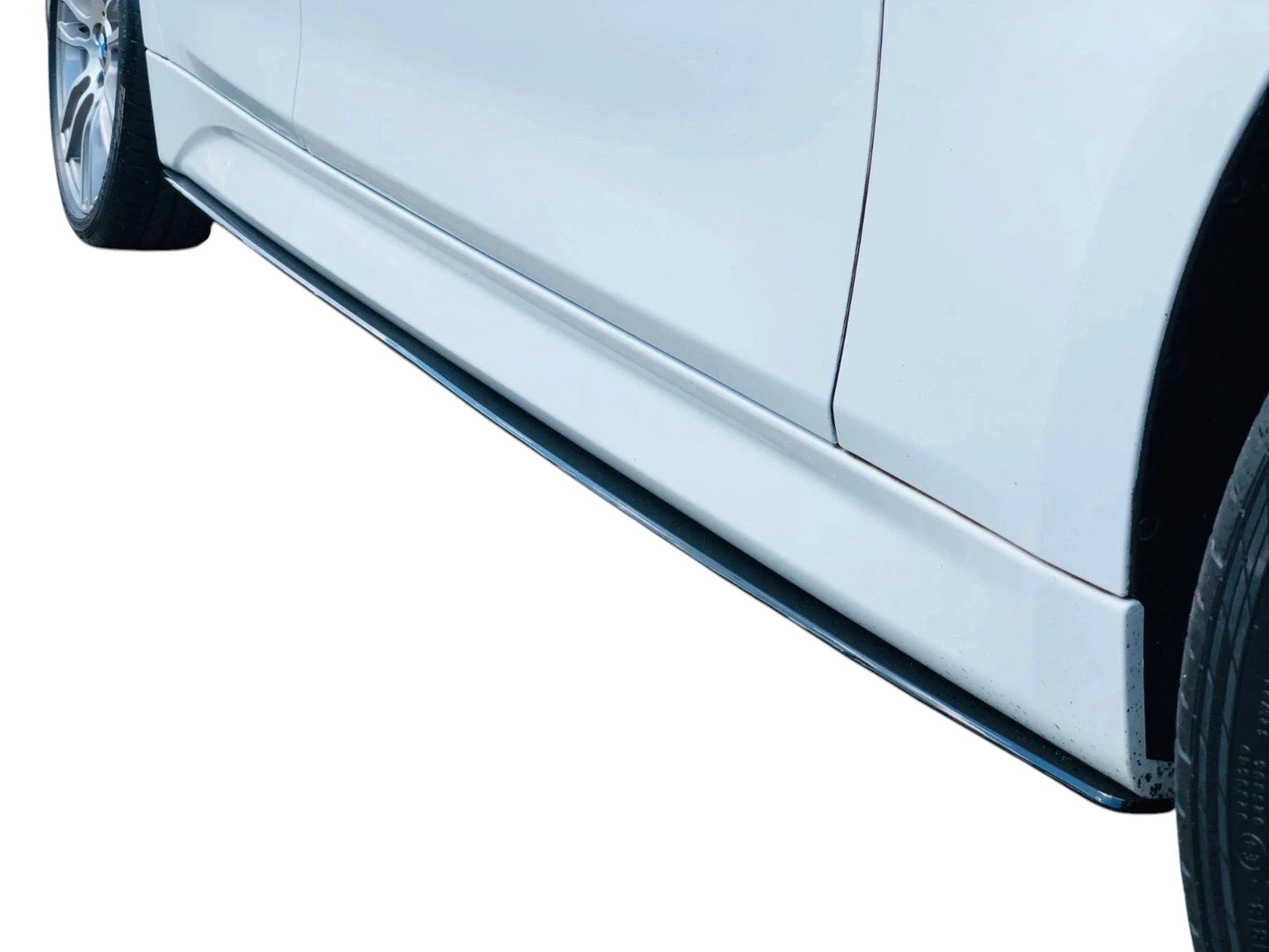 🔥ART.8680 GONNE LATERALI NERO LUCIDO PER BMW 3 F30 F31 SDOPPIATOR ESTENSIONI🔥