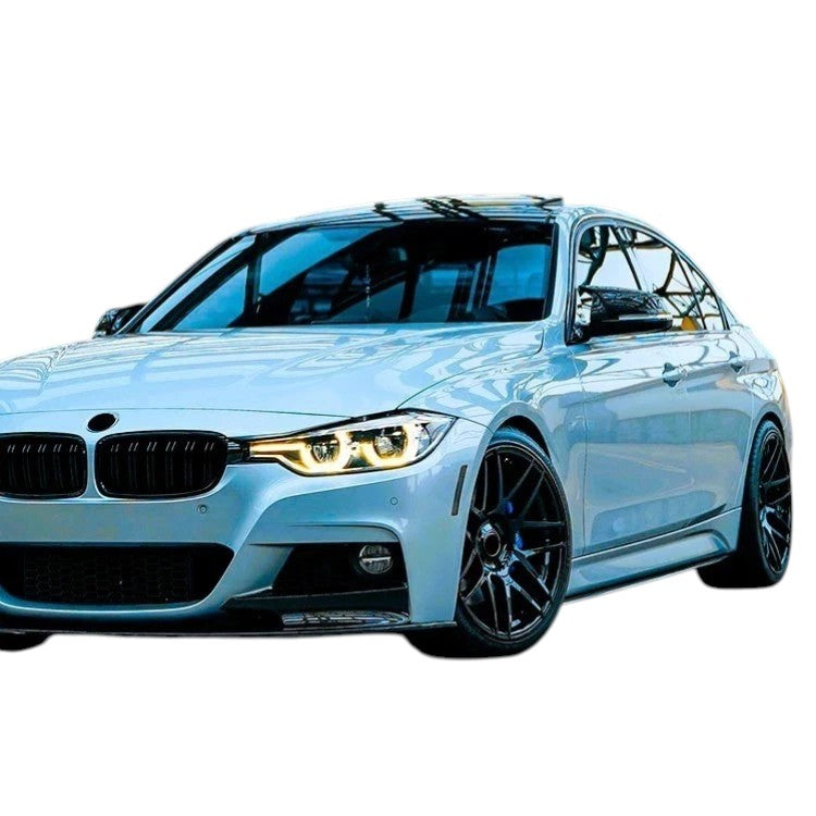🔥ART.8680 GONNE LATERALI NERO LUCIDO PER BMW 3 F30 F31 SDOPPIATOR ESTENSIONI🔥