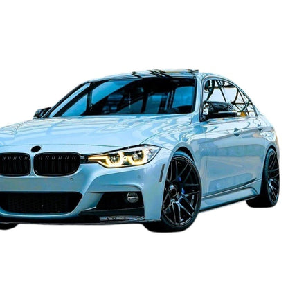 🔥ART.8680 GONNE LATERALI NERO LUCIDO PER BMW 3 F30 F31 SDOPPIATOR ESTENSIONI🔥