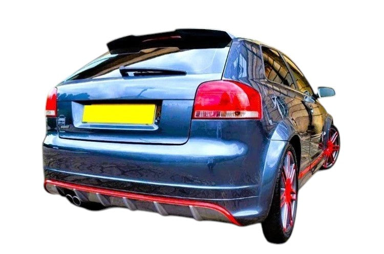 🔥ART.8685 ALA SPOILER TETTO NERO LUCIDO AUDI A3 8P 3 PORTE RS3 STYLE 03-13🔥