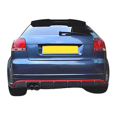 🔥ART.8685 ALA SPOILER TETTO NERO LUCIDO AUDI A3 8P 3 PORTE RS3 STYLE 03-13🔥