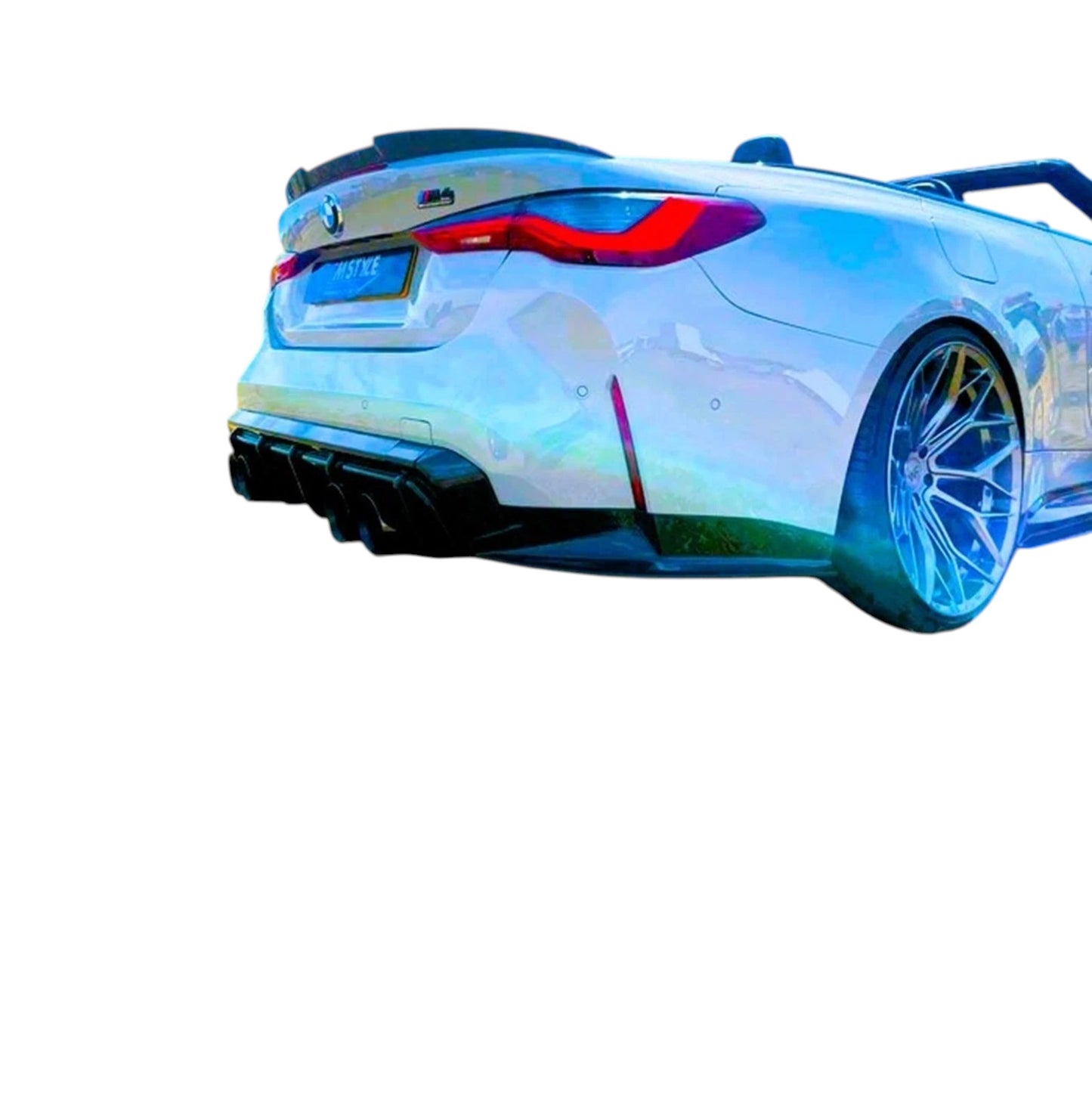 🔥ART.8696 SPOILER PER BMW SERIE 4 CABRIO G23 G83 NERO LUCIDO STILE M4 STIVALE🔥