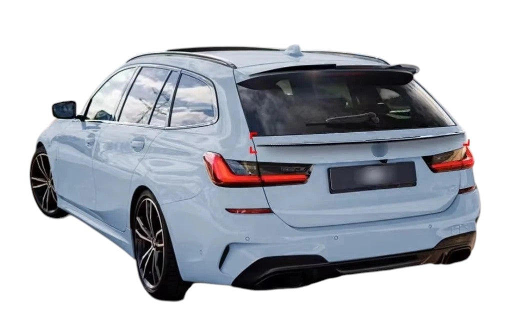 🔥ART.8700 SPOILER PER BMW 3 G21 TOURING NERO LUCIDO STIVALE ALA CENTRALE🔥