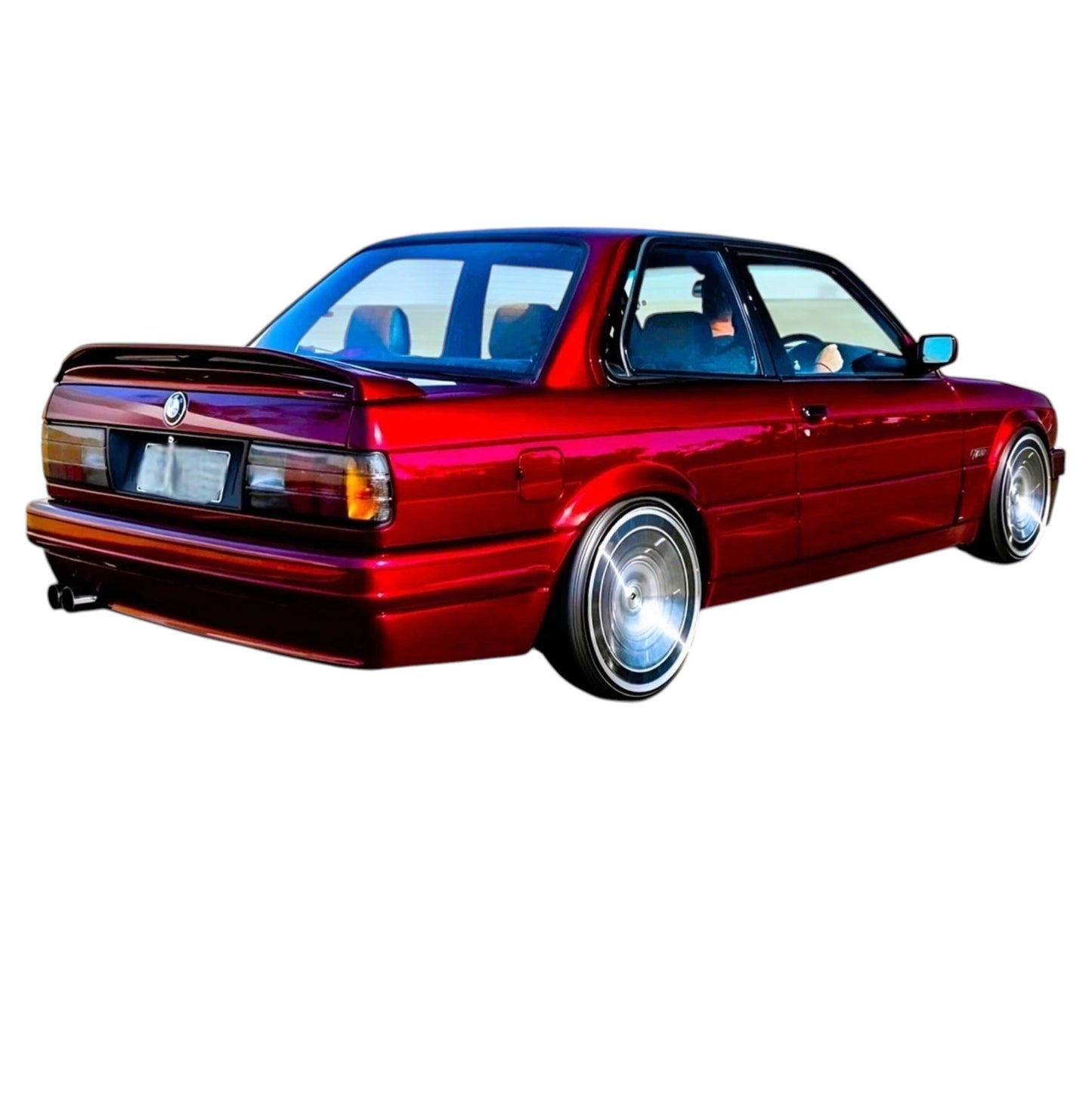 🔥ART.8703 SPOILER PER BMW SERIE 3 E30 M3 NERO LUCIDO STIVALE LABBRO 1983-93🔥