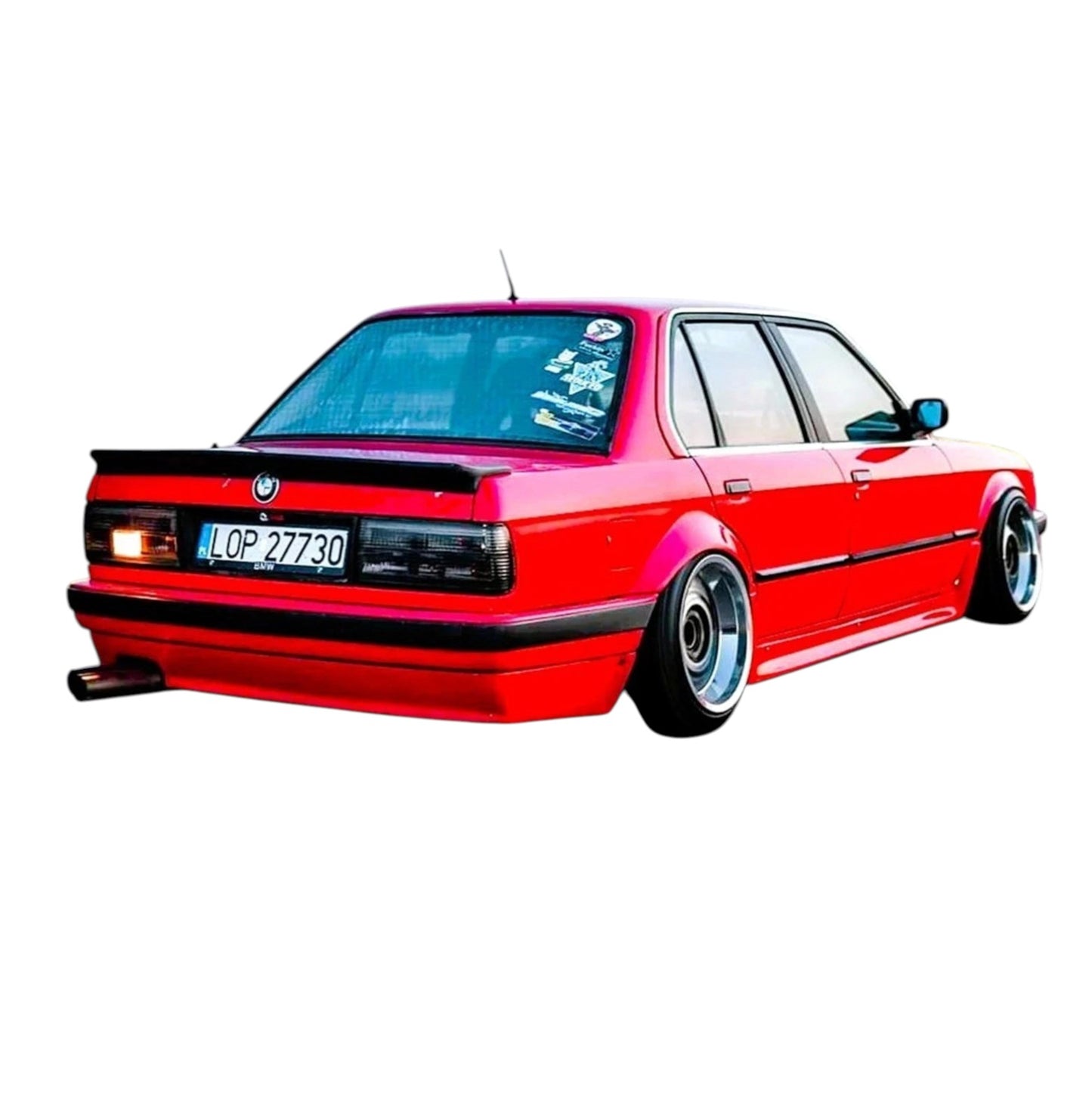 🔥ART.8706 SPOILER STIVALE BMW 3 E30 M3 NERO LUCIDO KIT CORPO ALA LABBRO 83-93🔥