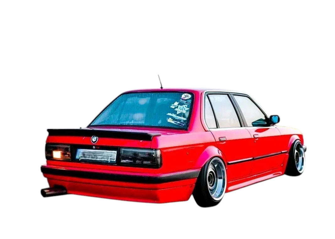 🔥ART.8706 SPOILER STIVALE BMW 3 E30 M3 NERO LUCIDO KIT CORPO ALA LABBRO 83-93🔥
