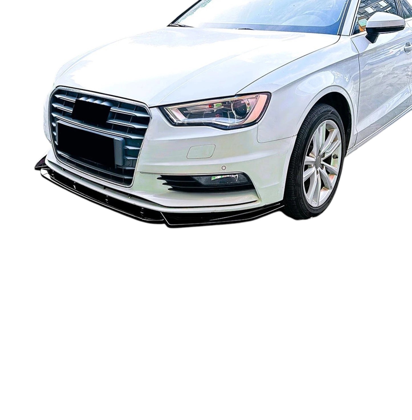 🔥ART.8707 SPLITTER ANTERIORE NERO LUCIDO AUDI A3 SE 8V NON S LINE 2013-2016🔥