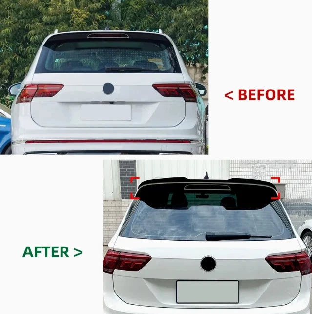 🔥ART.8720 SPOILER TETTO POSTERIORE PER VW Tiguan MK2 NERO LUCIDO 2016-2023🔥