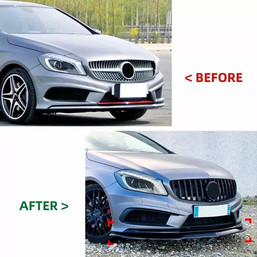 🔥ART.8726 SPLITTER PER MERCEDES  A AMG LINE FIBRA DI CARBONIO W176 12-18🔥