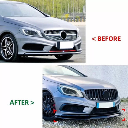 🔥ART.8726 SPLITTER PER MERCEDES  A AMG LINE FIBRA DI CARBONIO W176 12-18🔥